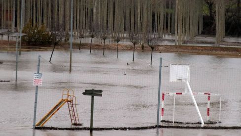 Desbordamiento del río Órbigo en Cebrones del Río | Peio García / ICAL