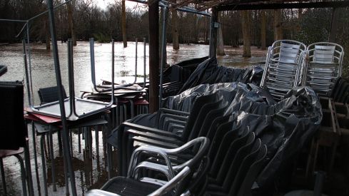 Estado de Castrillos de Cepeda tras las inundaciones generadas por la crecida del río Tuerto | Peio García / ICAL