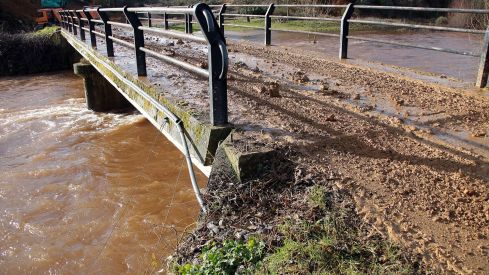 Estado de Castrillos de Cepeda tras las inundaciones generadas por la crecida del río Tuerto | Peio García / ICAL