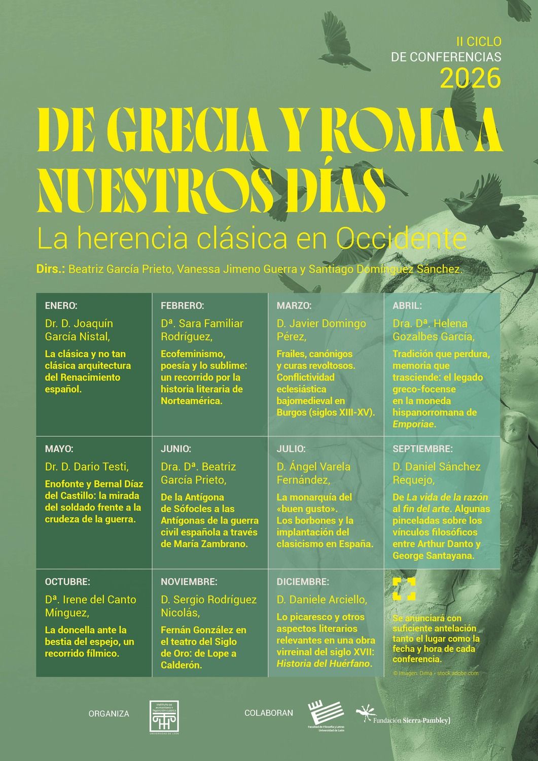 Cartel de las Conferencias para 2026 Cartel de las Conferencias para 2026