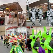 Marcianos, tribus y el circo invaden el Carnaval de San Andrés del Rabanedo