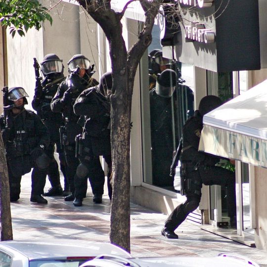 Unidad de Intervención Policial (UIP) de la Policía Nacional durante una intervención en León | Peio García / ICAL