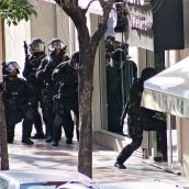 Unidad de Intervención Policial (UIP) de la Policía Nacional durante una intervención en León | Peio García / ICAL