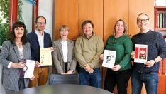(I a D) Ana Isabel Blanco García, Óscar Fernández Álvarez, Mar García Casado, José Manuel Trabado Cabado, Imelda Martín Junquera y Carlos Gutiérrez García (I a D) Ana Isabel Blanco García, Óscar Fernández Álvarez, Mar García Casado, José Manuel Trabado Cabado, Imelda Martín Junquera y Carlos Gutiérrez García