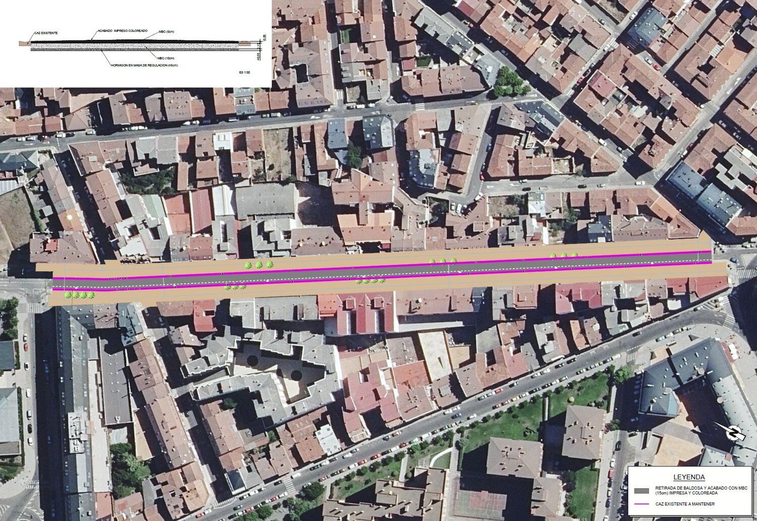 Actuación en la avenida Padre Isla