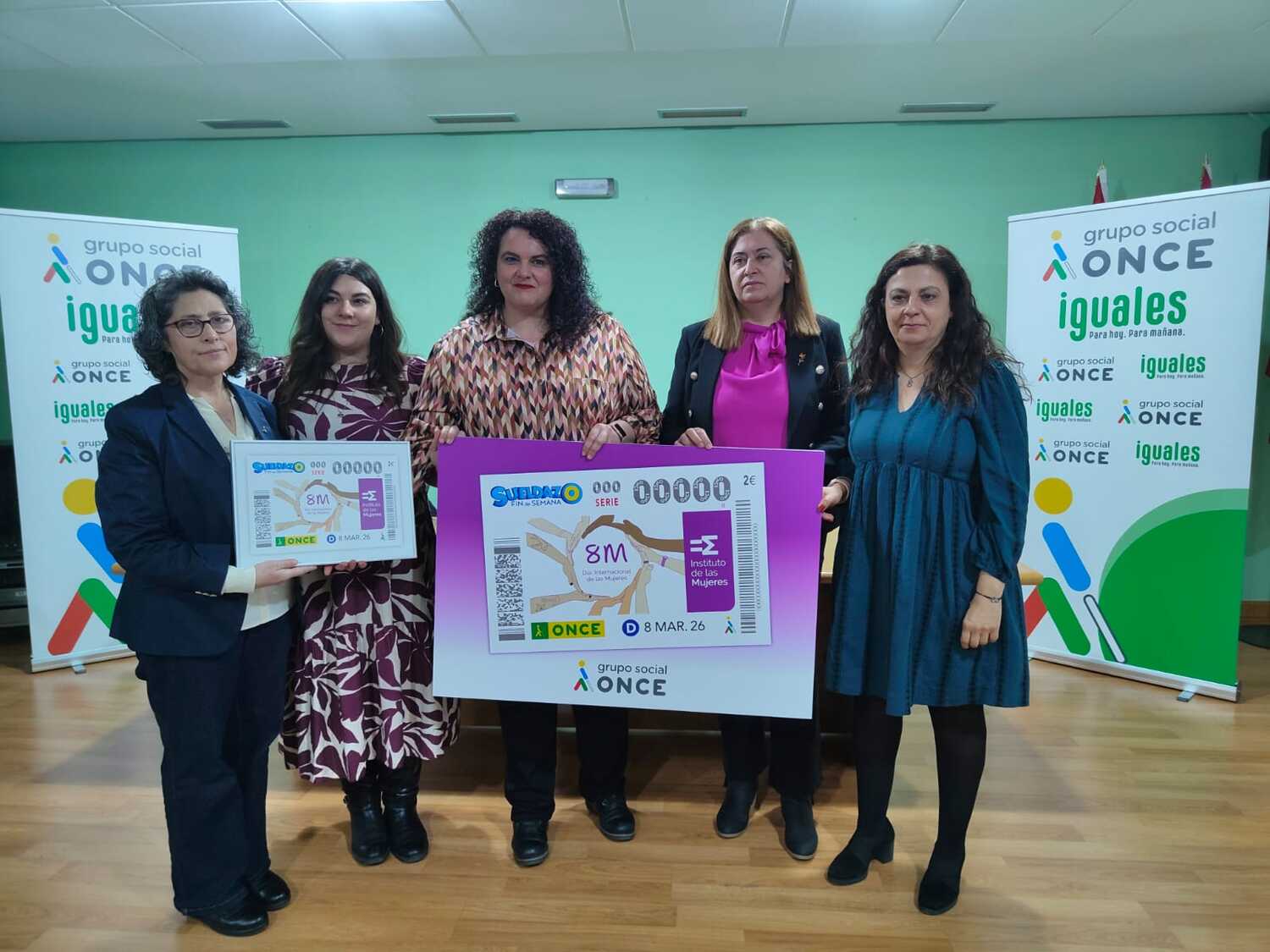 La ONCE dedica once millones de cupones a la igualdad salarial y al Día Internacional de las Mujeres La ONCE dedica once millones de cupones a la igualdad salarial y al Día Internacional de las Mujeres