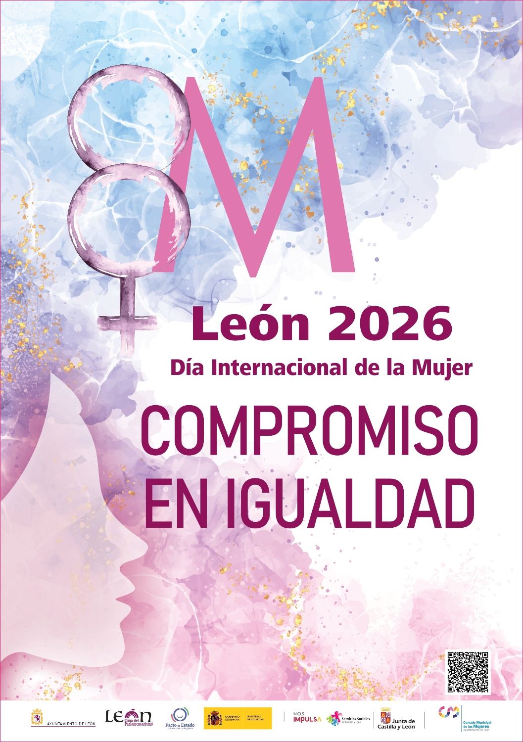 Cartel Día Internacional de la Mujer 2026 en León