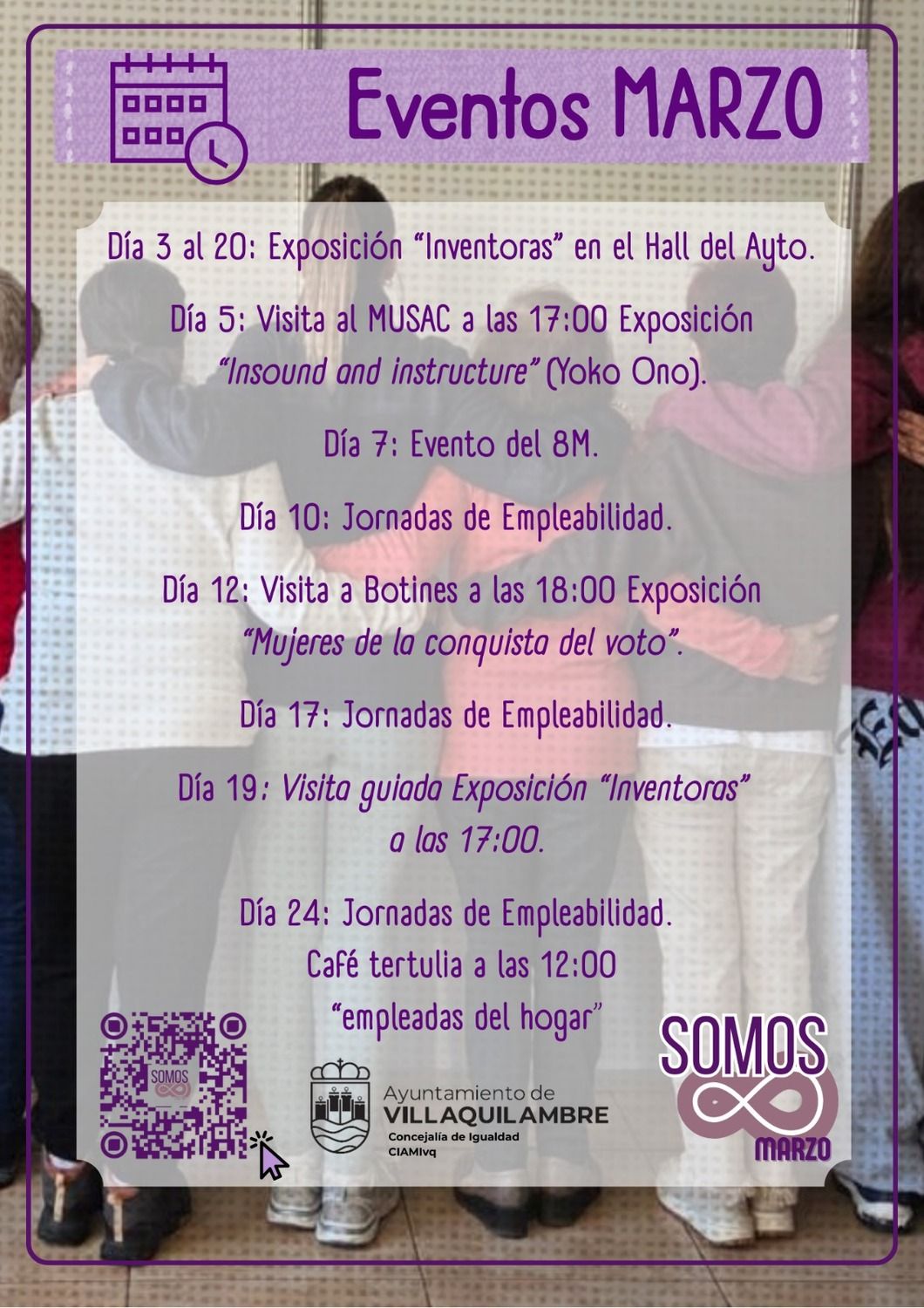 Programa de los actos 'Somos 8M' de Villaquilambre Programa de los actos 'Somos 8M' de Villaquilambre
