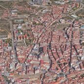 Vista aérea de los barrios de la zona norte de León