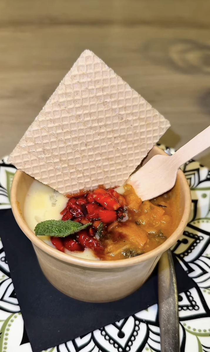 'Helado caliente de pulpo con cosas' del Rua Nova | 