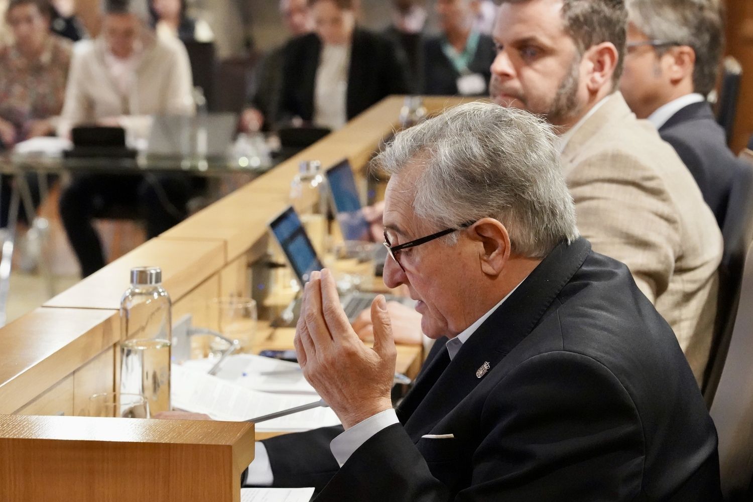 David Fernández, portavoz del PP durante el pleno de la Diputación de León | Carlos S. Campillo / ICAL