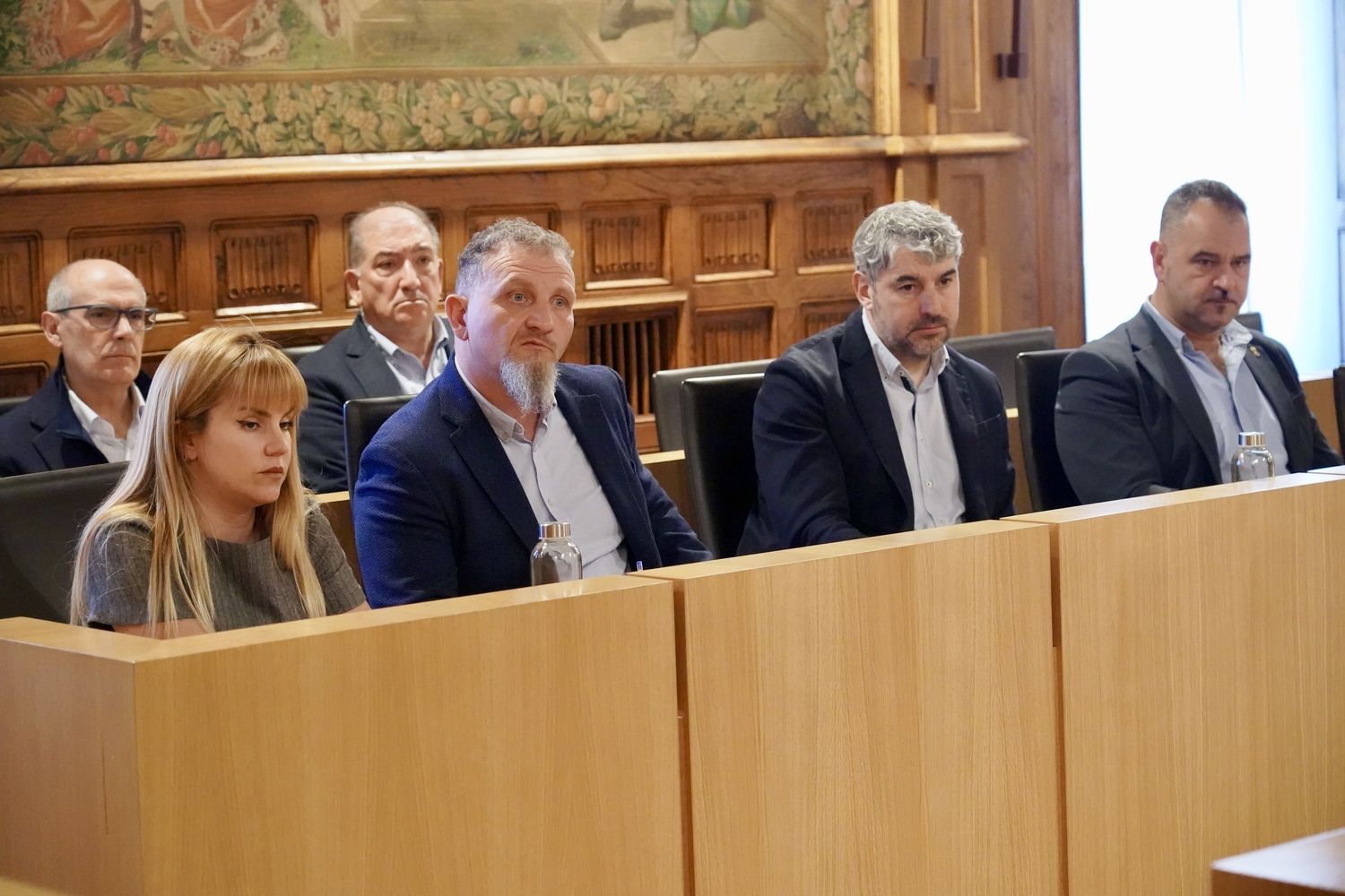  Bancada socialista durante el el pleno de la Diputación de León | Carlos S. Campillo / ICAL