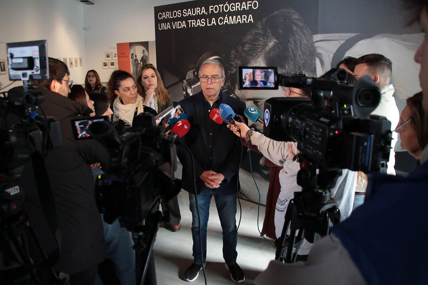 Inauguración de la exposición de Carlos Saura ‘Una vida tras la cámara’ | Peio García / ICAL Inauguración de la exposición de Carlos Saura ‘Una vida tras la cámara’ | Peio García / ICAL