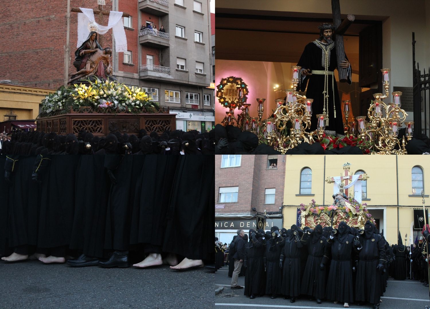 Angustias, el Nazareno y Minerva llenan León de Pasión | José Martín Angustias, el Nazareno y Minerva llenan León de Pasión | José Martín