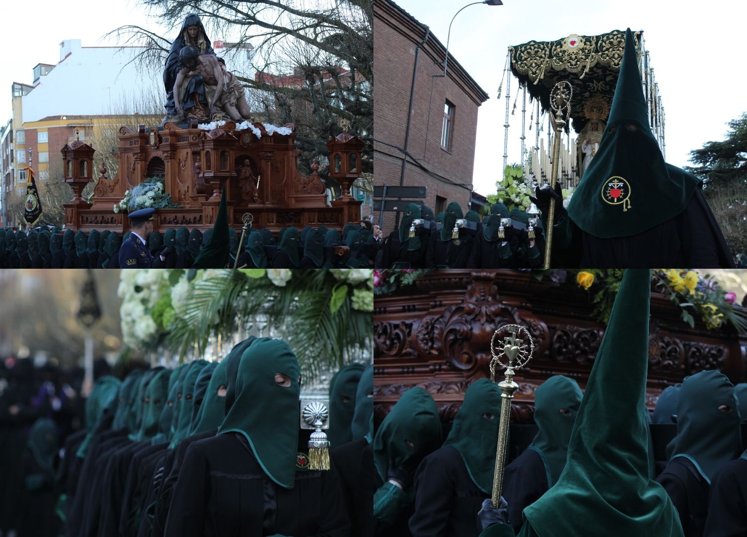 Las 'Marías' llenan las calles de León haciendo frente al bullicio de Jueves Santo | José Martín
