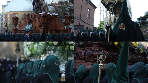 Las 'Marías' llenan las calles de León haciendo frente al bullicio de Jueves Santo | José Martín