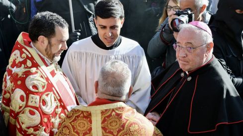 Más de 4.000 papones arropan el Encuentro en la Plaza Mayor de León | Carlos S. Campillo / ICAL Más de 4.000 papones arropan el Encuentro en la Plaza Mayor de León | Carlos S. Campillo / ICAL