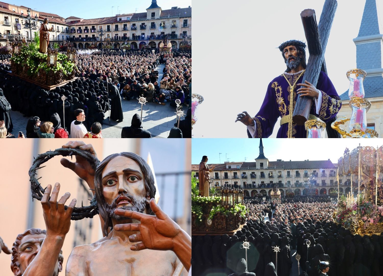 Más de 4.000 papones arropan el Encuentro en la Plaza Mayor de León | Carlos S. Campillo / ICAL Más de 4.000 papones arropan el Encuentro en la Plaza Mayor de León | Carlos S. Campillo / ICAL