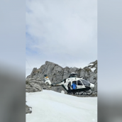 Rescatan dos montañeros atrapados por la nieve en Las Colladinas (Picos de Europa, León)