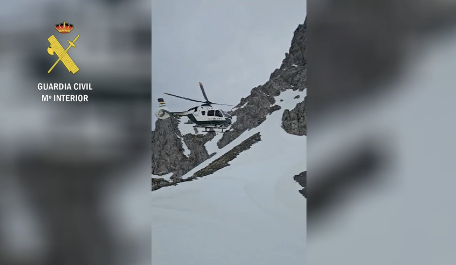 Rescatan dos montañeros atrapados por la nieve en Las Colladinas (Picos de Europa, León)