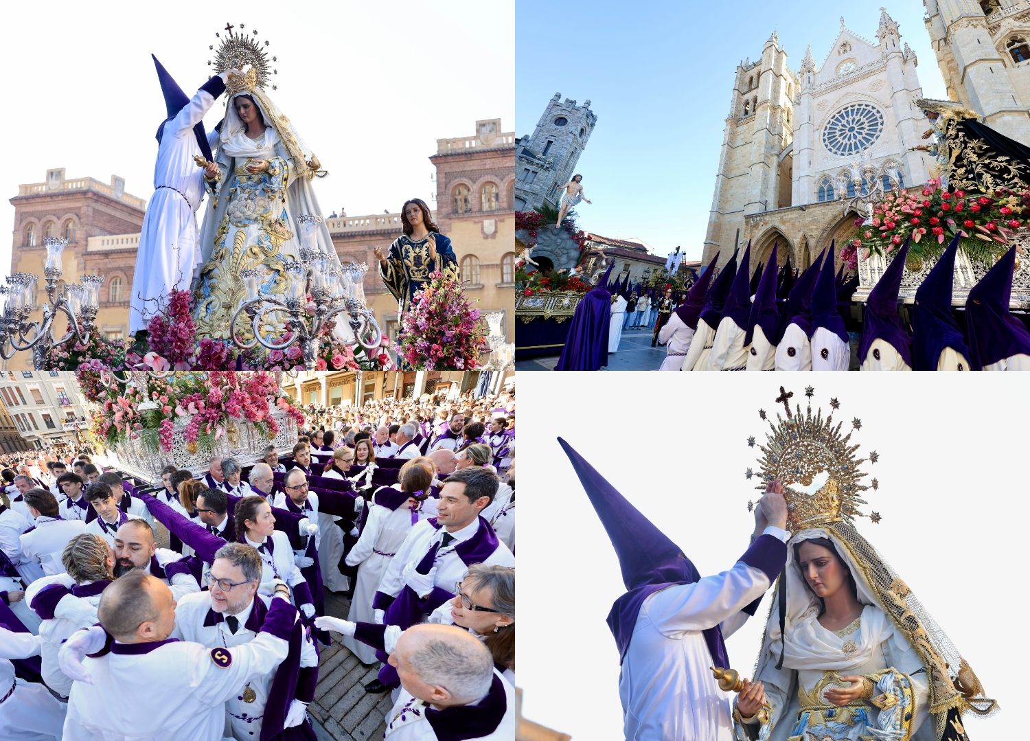 La Resurrección de Cristo cierra entre jubilo la Semana Santa de León | Carlos S. Campillo / ICAL