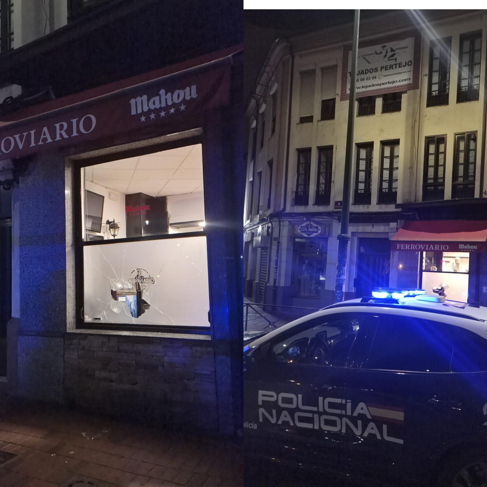 Intervención de la Policía Nacional en el bar Intervención de la Policía Nacional en el bar