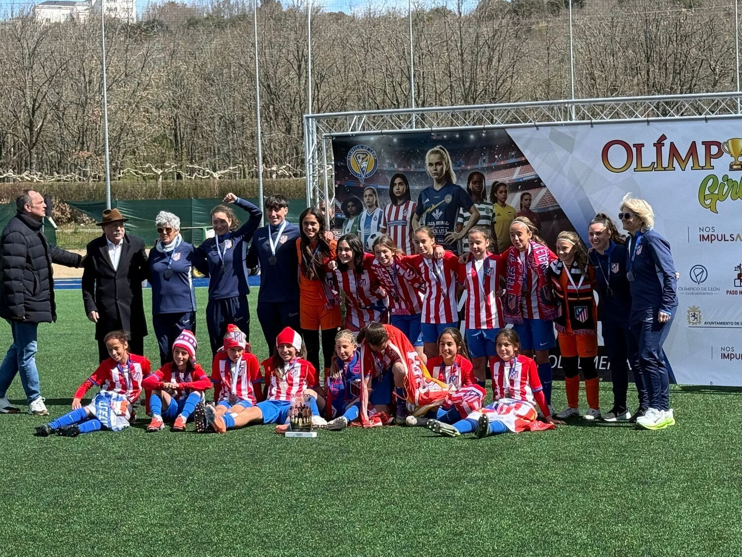 Atlético de Madrid tras ganar la V Edición de la Olímpico Girls Cup