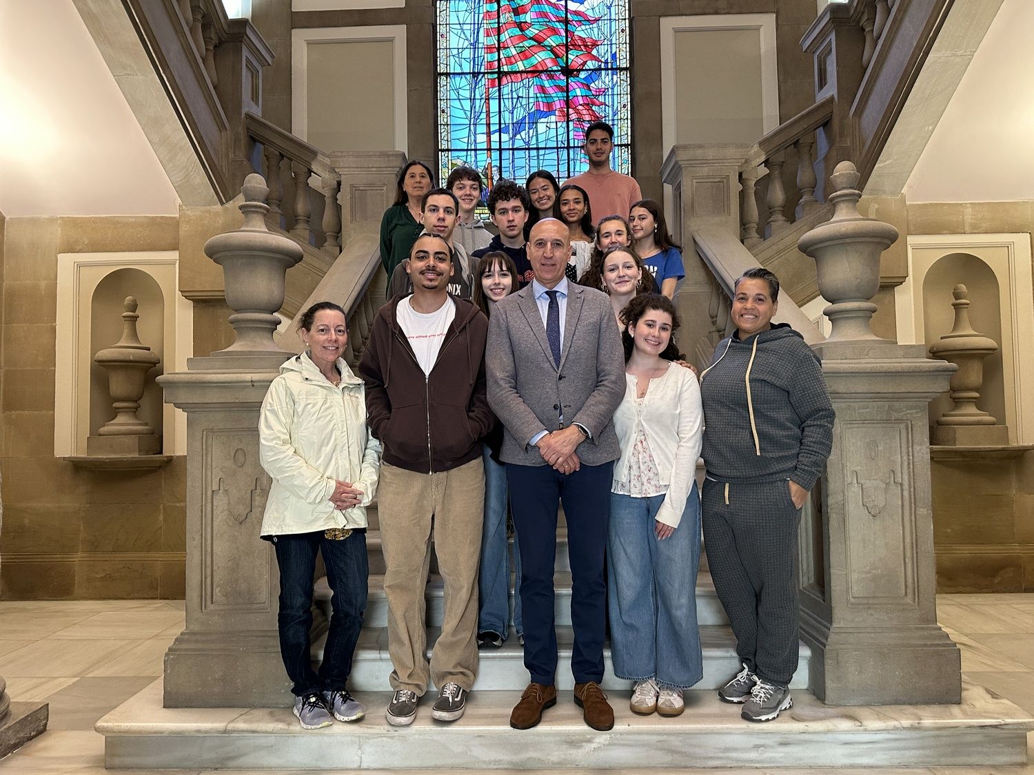 Recibimiento a los estudiantes de intercambio del Colegio Divina Pastora