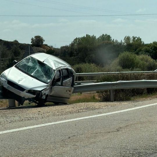 Dos heridos en un accidente en la A-6 en Astorga