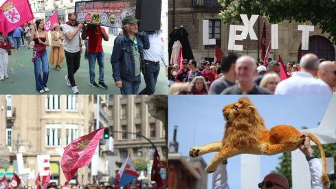 El Caminu a la Llibertá marca la ‘contrafiesta’ leonesista del Día de Castilla y León