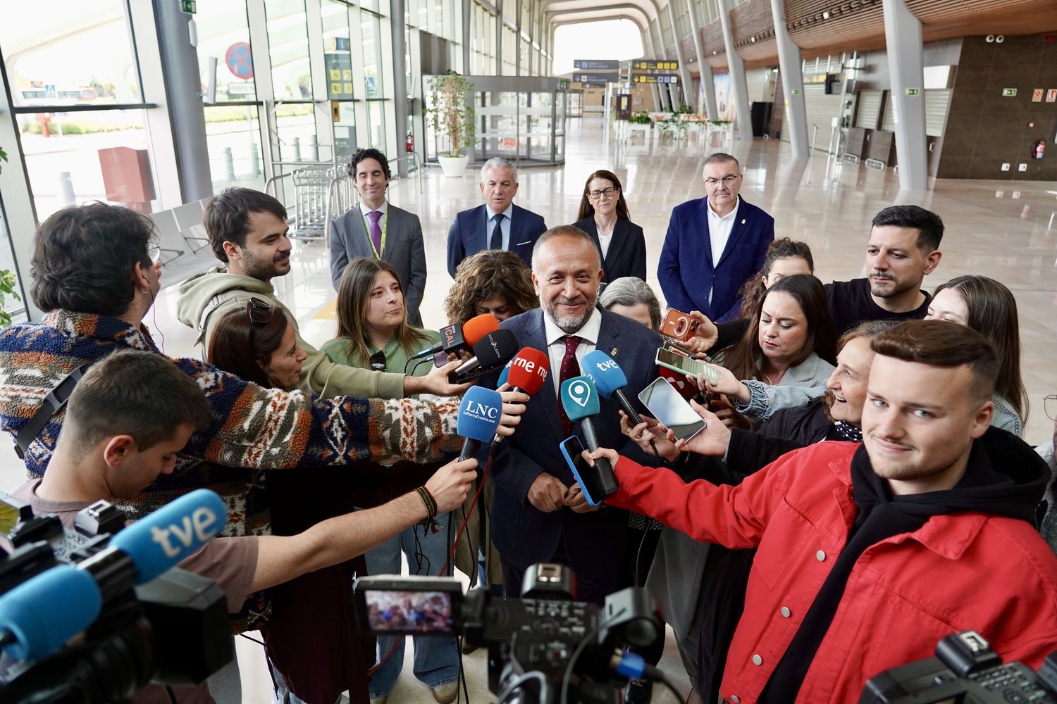 Gerardo Álvarez Courel tras la reunión con Aena | Carlos S. Campillo / ICAL