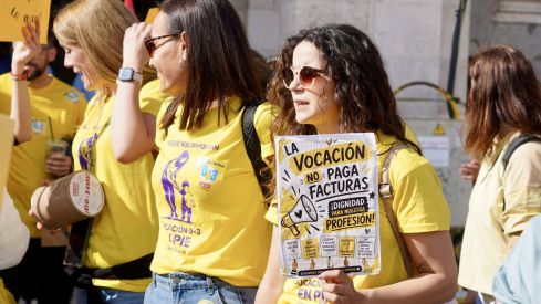Manifestación con motivo de la huelga en el ciclo de educación infantil de 0 a 3 años | Letizia Pérez / ICAL Manifestación con motivo de la huelga en el ciclo de educación infantil de 0 a 3 años | Letizia Pérez / ICAL
