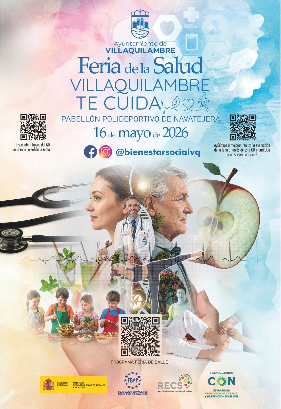 Cartel de la Feria de Salud de Villaquilambre