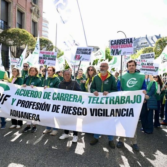 Concentración de CSIF contra el bloqueo de la AEAT a la negociación de condiciones laborales | Carlos S. Campillo / ICAL
