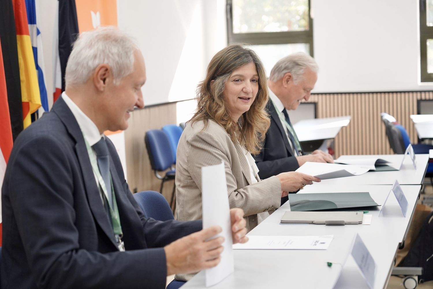 La rectora de la Universidad de León, Nuria González, preside la inauguración ‘Review week’ de la alianza Eureca-Pro, tras la que los nueve rectores de las universidades que la integran firman un acuerdo en materia formativa | Carlos S. Campillo / ICAL