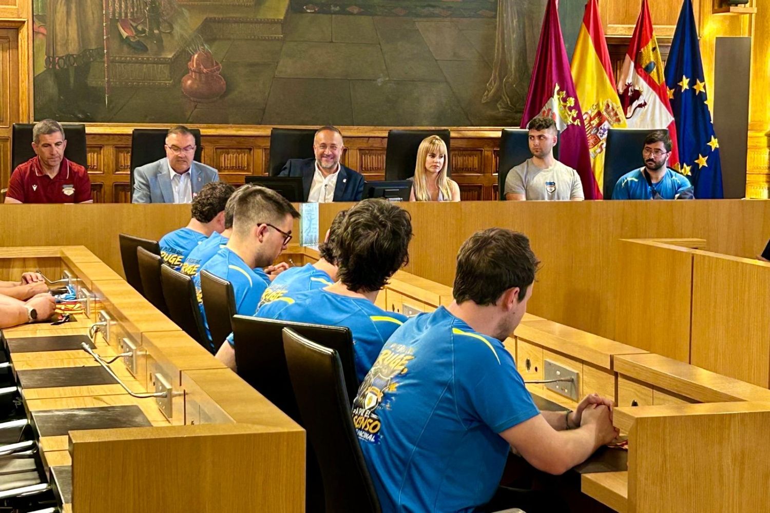 Recepción al BM Sariegos en la Diputación de León tras su ascenso a Primera Nacional Recepción al BM Sariegos en la Diputación de León tras su ascenso a Primera Nacional