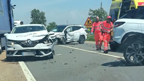 Accidente en Villadangos del Páramo | Cedida a InfoLeón
