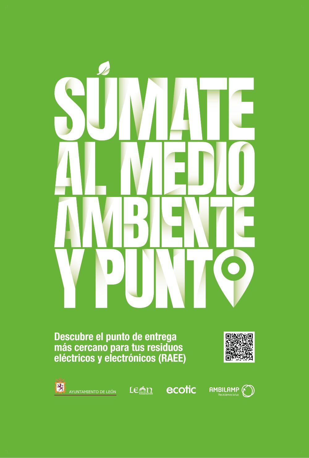 Cartel 'Súmate al medio ambiente y punto'