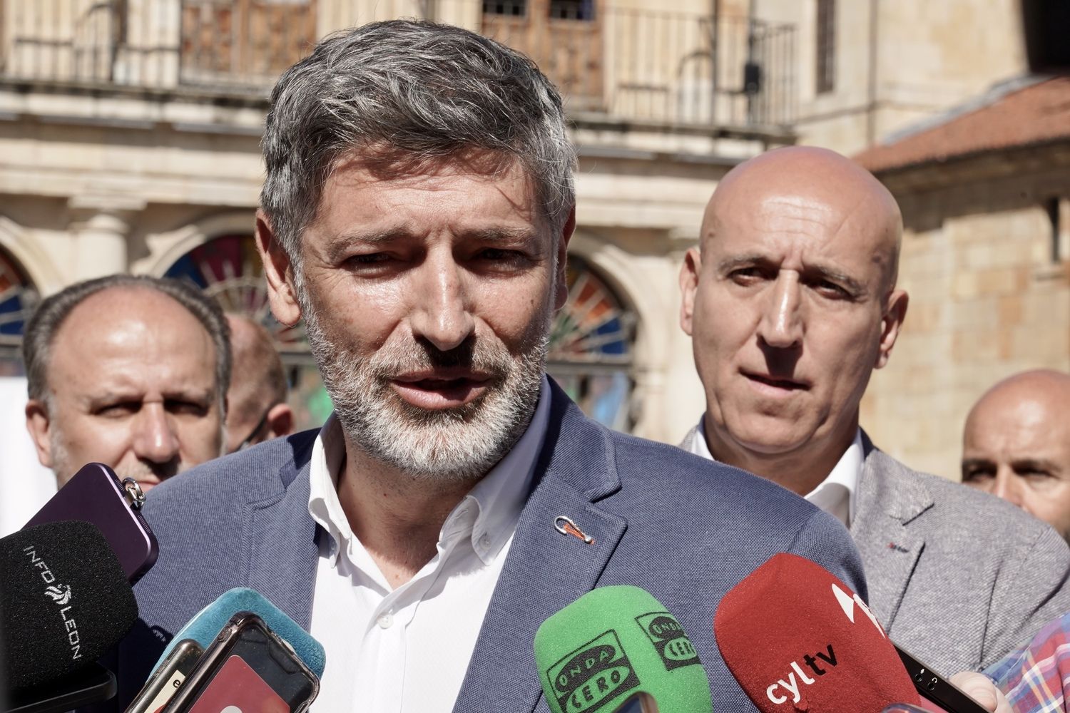 Julio César Álvarez, presidente del CEL, durante la presentación del X Salón del Vehículo Nuevo Acole-Cel | Carlos S. Campillo / ICAL