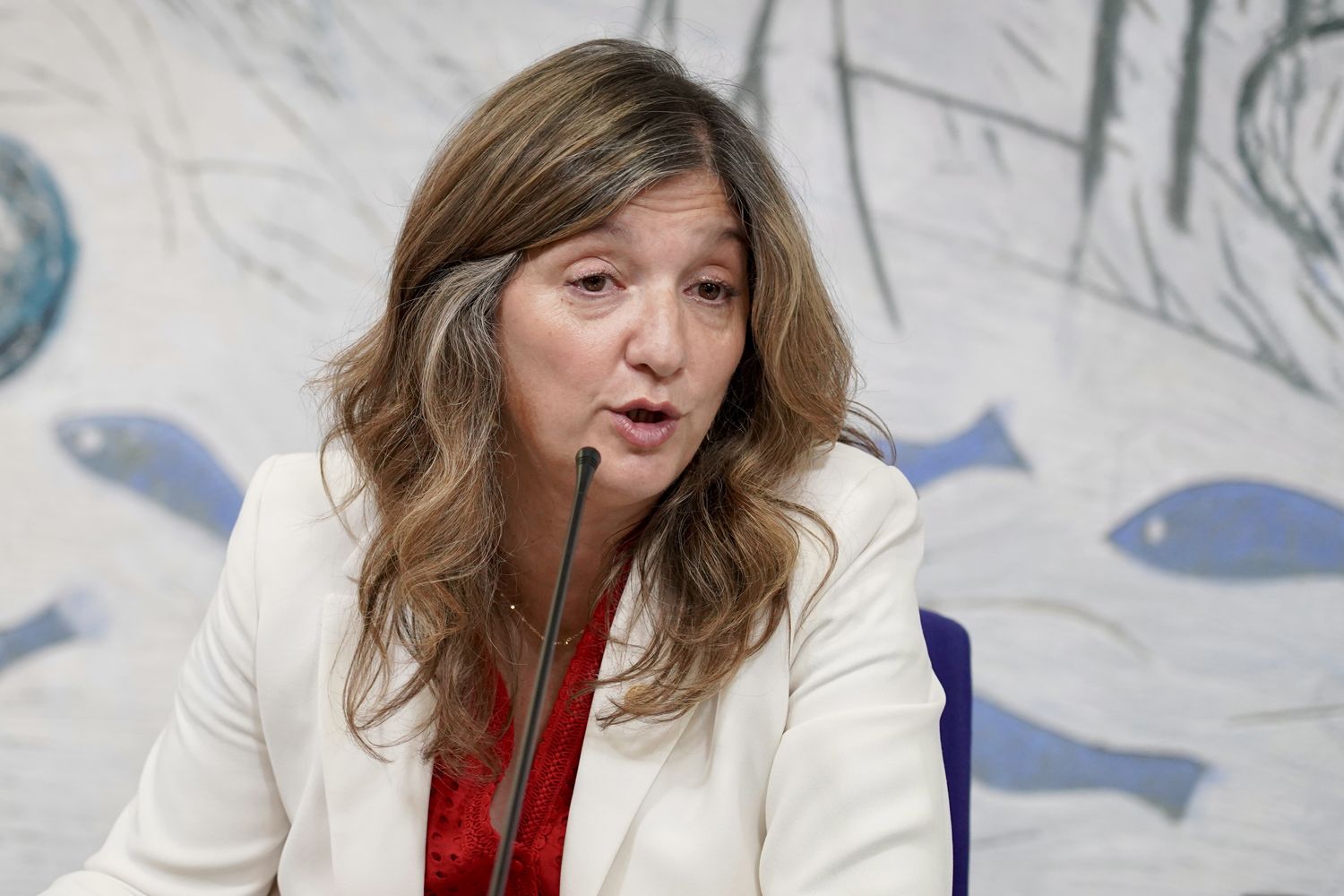 La rectora de la Universidad de León, Nuria González, informa sobre la implantación del Grado en Medicina tras recibir el informe favorable por parte de la Agencia para la Calidad del Sistema Universitario de Castilla y León | Carlos S. Campillo / ICAL