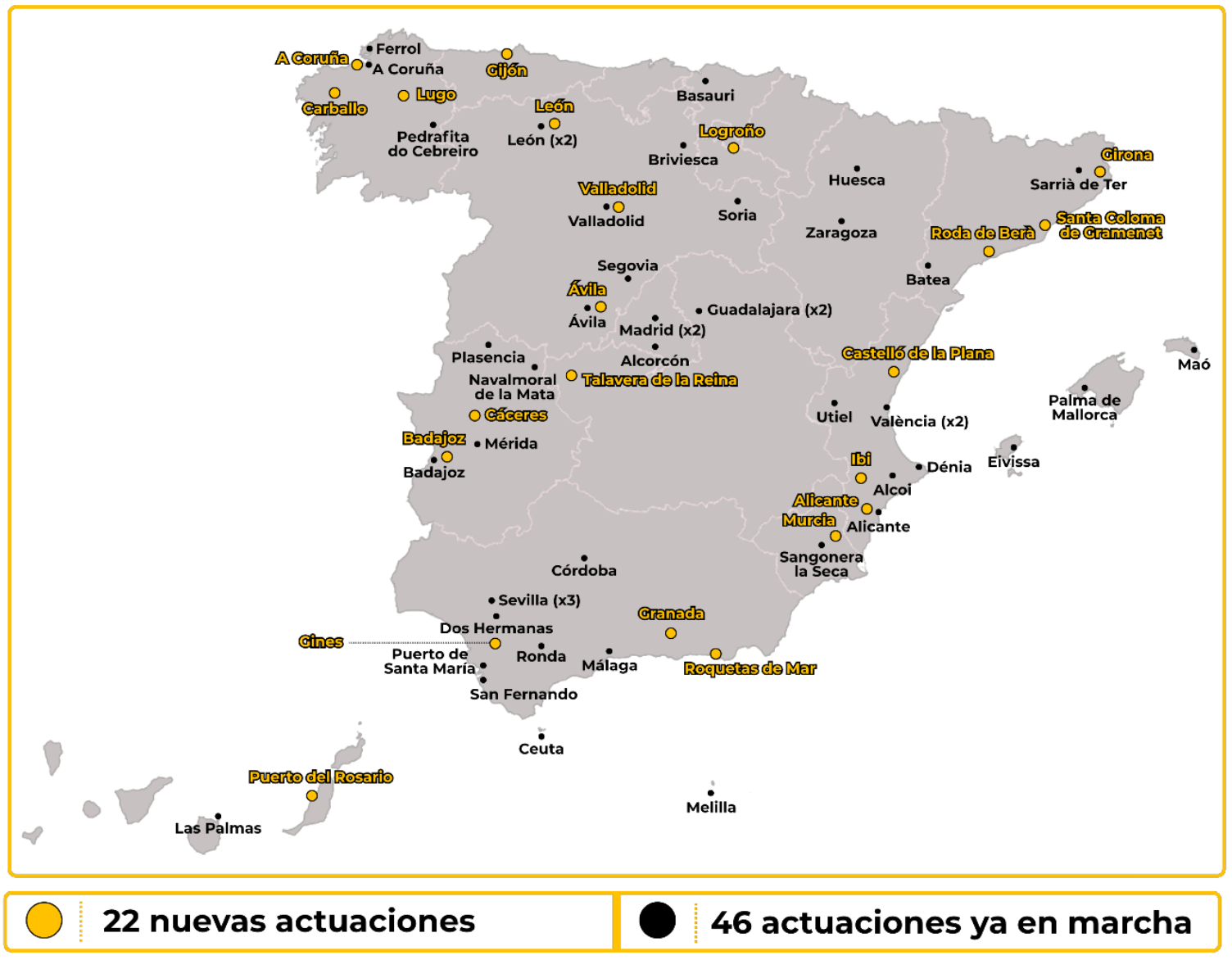 Proyectos de CASA 47 en España Proyectos de CASA 47 en España