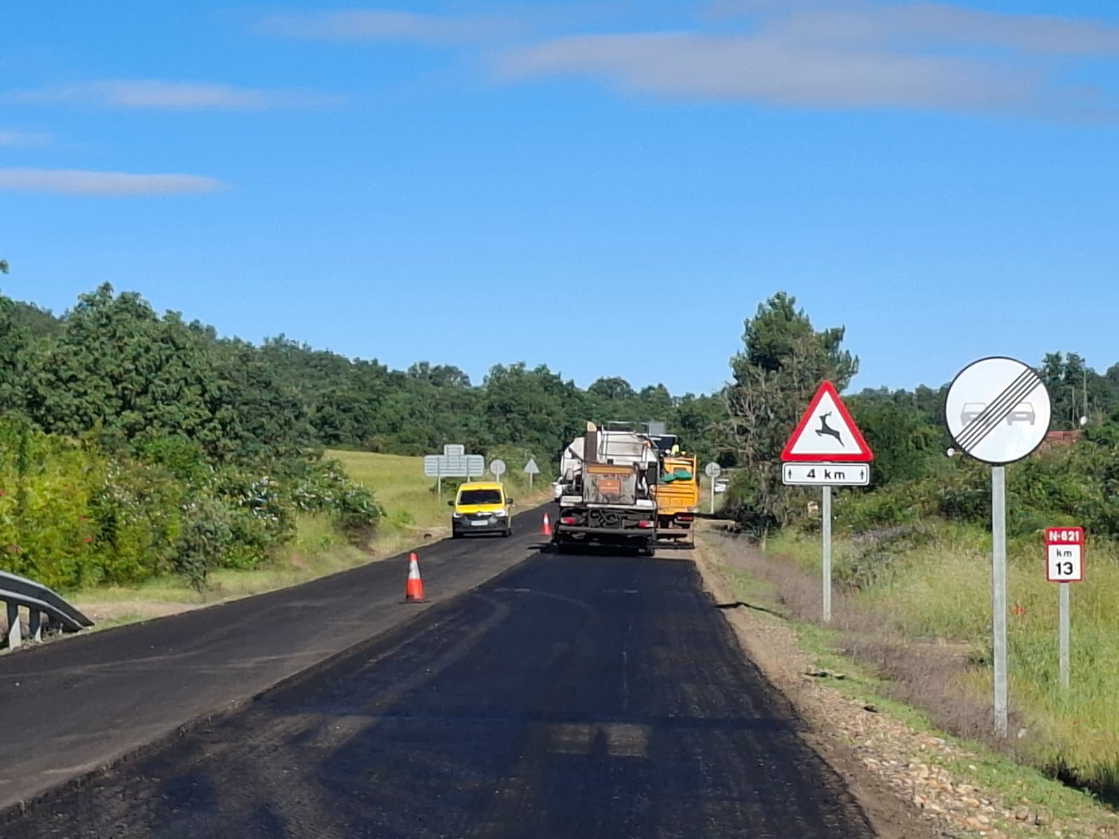 Transportes invierte 1,5M€ para reparar la N-621 tras los temporales de este invierno Transportes invierte 1,5M€ para reparar la N-621 tras los temporales de este invierno