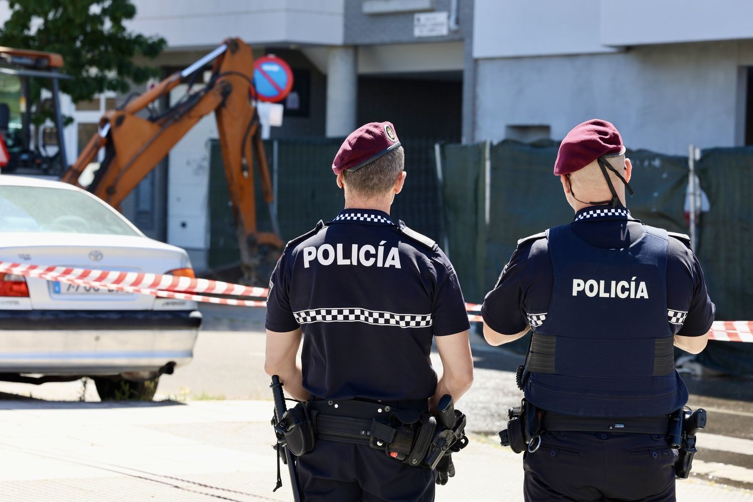Fuga de gas en las obras de un edificio en el barrio de La Palomera de León | Carlos S. Campillo / ICAL Fuga de gas en las obras de un edificio en el barrio de La Palomera de León | Carlos S. Campillo / ICAL