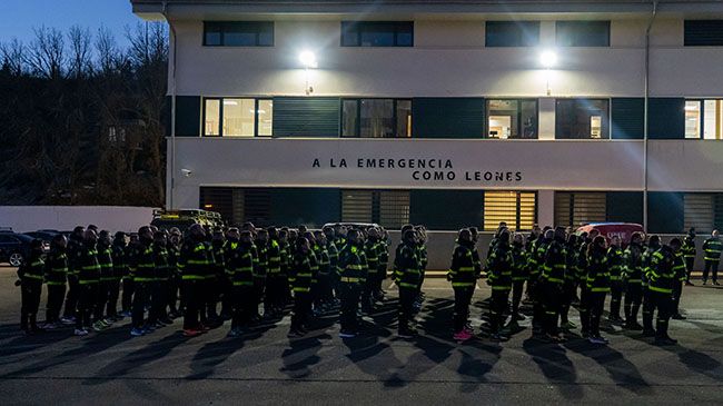 Quinto Batallón de Intervención en Emergencias (BIEM V), con sede en la Base Militar 'Conde de Gazola' en El Ferral del Bernesga (León)