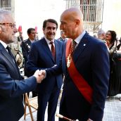 José Antonio Diez, alcalde de León y Carlos Pollan, vicepresidente de la Junta, en la misa de San Juan en León | Carlos S. Campillo / ICAL