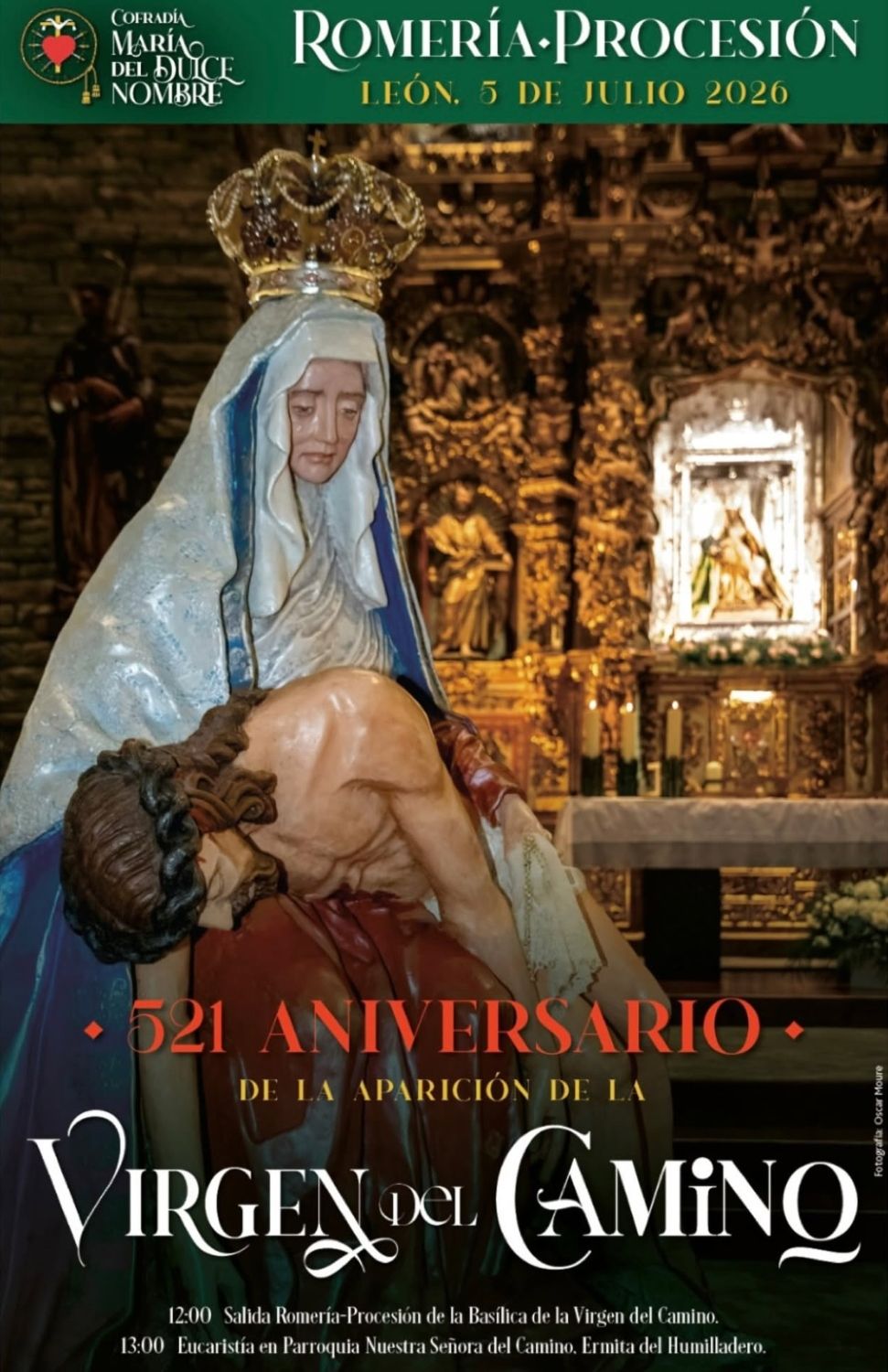 Cartel de la Romería-Procesión de la Virgen del Camino