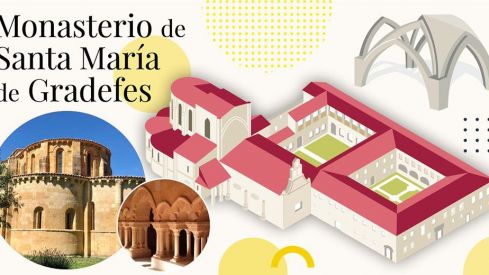 Los BIC de la provincia con bisturí 3D (V): El Monasterio de Santa María la Real de Gradefes una 'joya' única que rompió los moldes del Císter