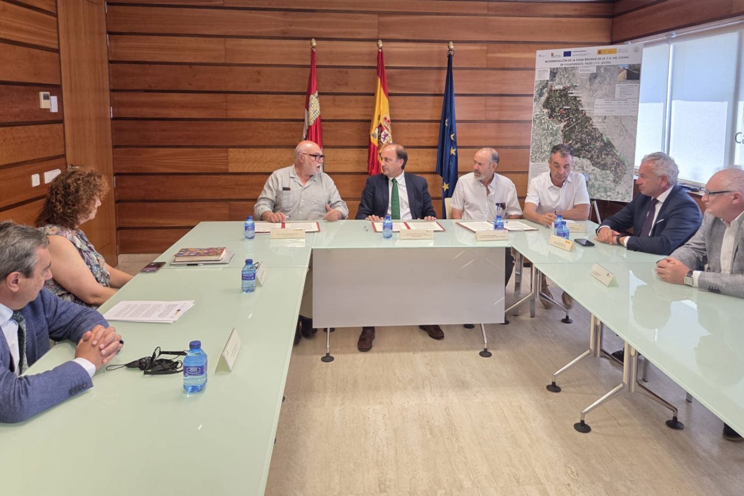 La modernización del Canal de Villadangos avanza con una inversión prevista de 90 millones de euros La modernización del Canal de Villadangos avanza con una inversión prevista de 90 millones de euros