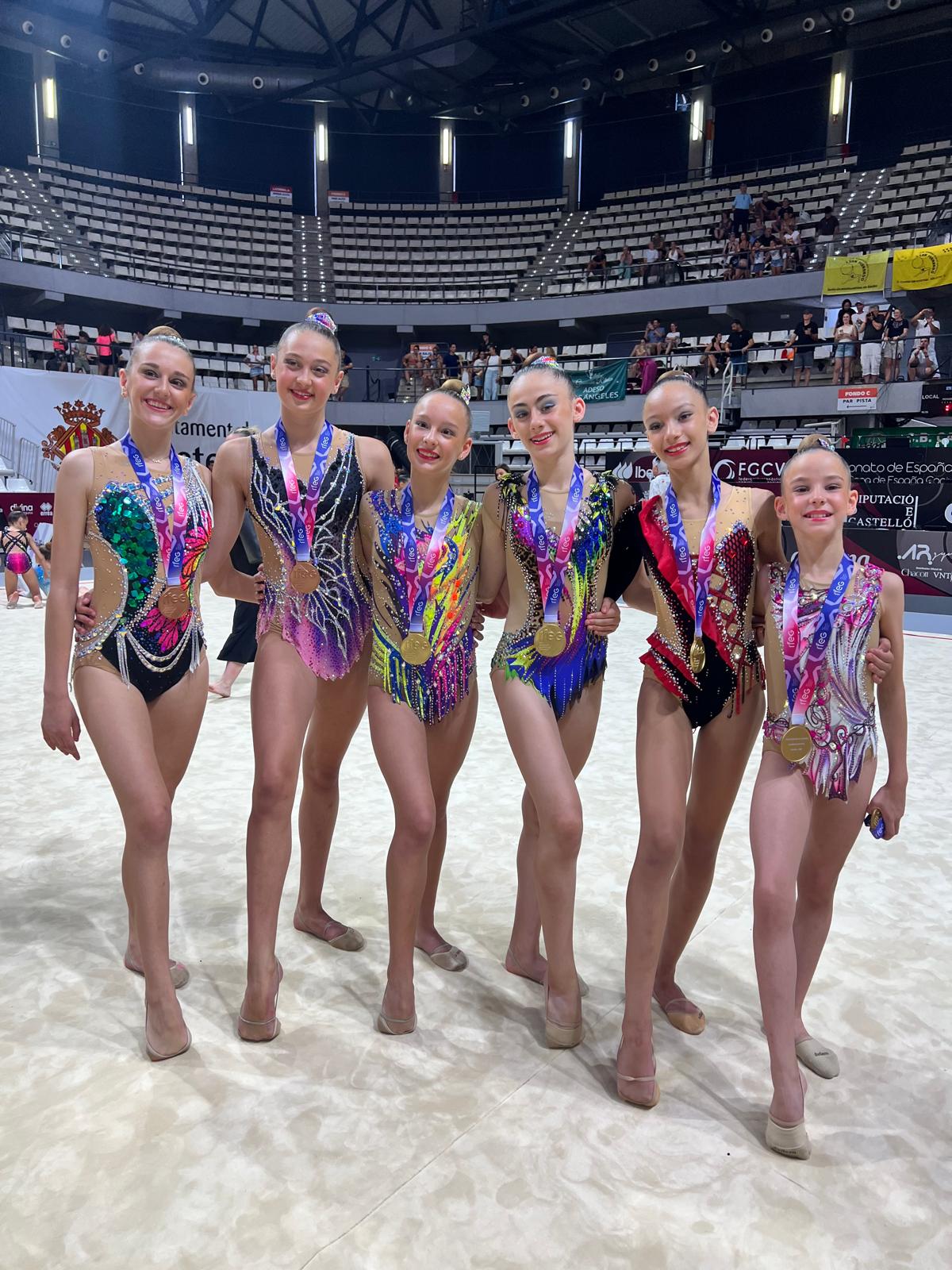 Equipos del Club Ritmo que subieron al podio