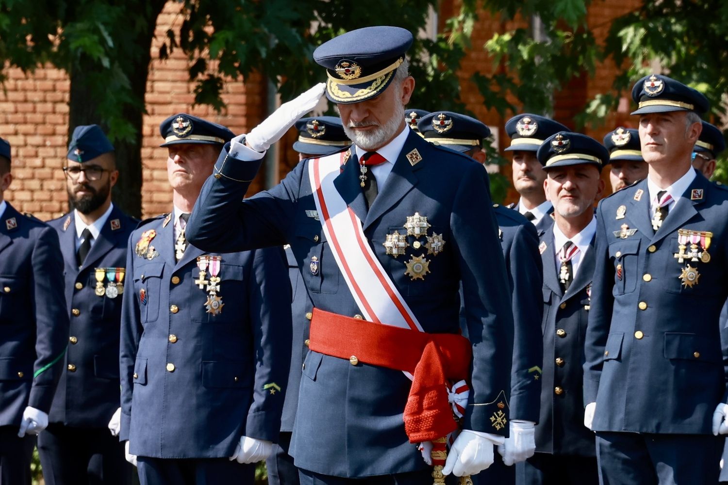 Acto de entrega de los Reales Despachos de Sargento a la XXXIV promoción de la Academia Básica del Aire y del Espacio, que está presidido por el rey Felipe VI | Carlos S. Campillo / ICAL Acto de entrega de los Reales Despachos de Sargento a la XXXIV promoción de la Academia Básica del Aire y del Espacio, que está presidido por el rey Felipe VI | Carlos S. Campillo / ICAL